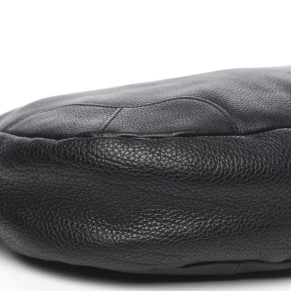 PRADA Vitello Daino Hobo in Black Leather with Silver Hardware - Picture 9 of 17